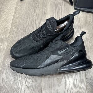 Nike Shoes Mens 13 Air Max 270 Triple Black Low Top Basketball AH8050-005